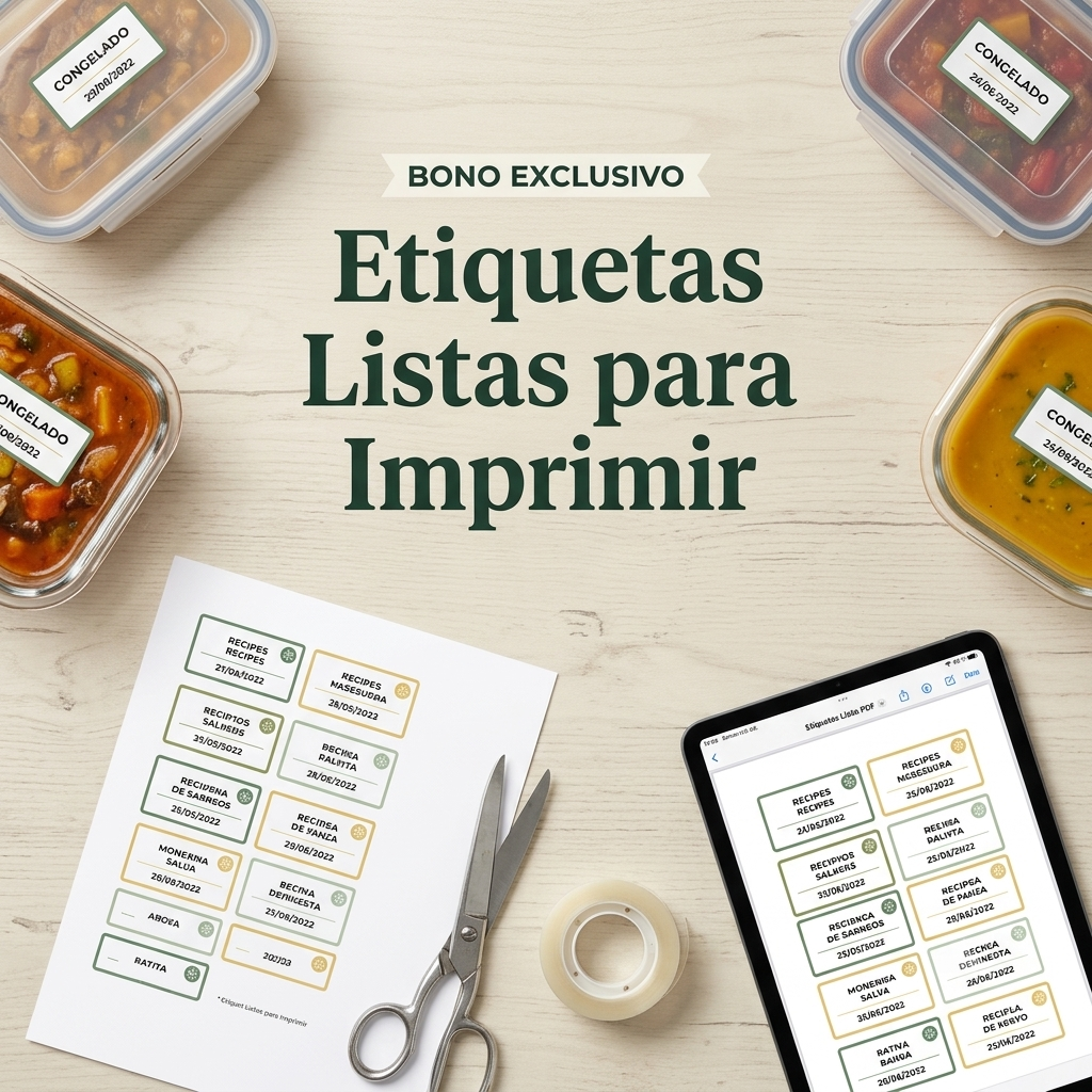 Etiquetas Imprimibles para el Freezer